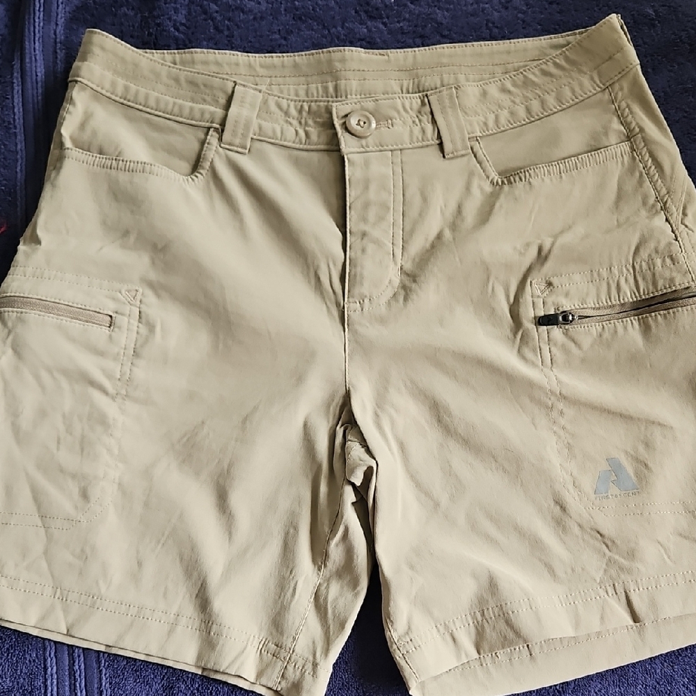 Beige Cargo Shorts